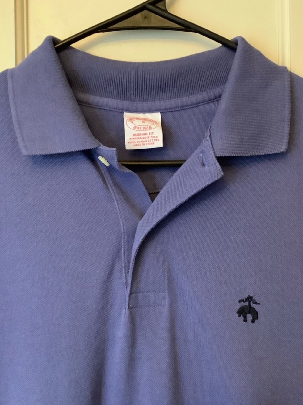 Brooks Brothers Blue Polo Shirt with Embroidered Logo - Picture 3 of 6